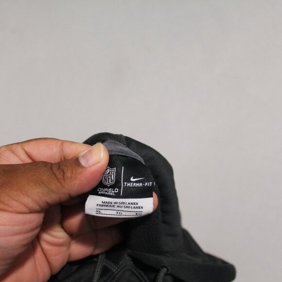 Nike Cleveland BlackBrowns Men Therma Fit Hoodie Sweater Stains - Picture 11 of 14